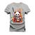 Camiseta T-Shirt Algodão Premium 30.1 Kung Fu Cinza