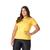 Camiseta T-Shirt Feminina Casual Moderna Ideal P/Trabalho Academia Esportes Corrida Caminhada Social Amarelo