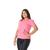 Camiseta T-Shirt Feminina Casual Moderna Ideal P/Trabalho Academia Esportes Corrida Caminhada Social Rosa