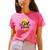 Camiseta T-shirt Feminina Frase Mulher Poderosa Blusinha Algodão GuGi Rosa