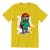 Camiseta T-shirt Gola Redonda Unissex Algodão Urso streetwear teddy Amarelo