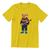 Camiseta T-shirt Gola Redonda Unissex Algodão Urso Teddy Tech Amarelo