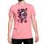 Camiseta T-Shirt Monster High Draculaura Flores Corações Rosa