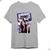 Camiseta T-Shirt Olivia Rodrigo Album Vampire Sour Vintage Cinza mescla
