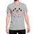 Camiseta T-Shirt Pikachu Ash Pokemon Algodão Cinza