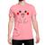 Camiseta T-Shirt Pikachu Ash Pokemon Algodão Rosa
