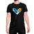 Camiseta T-Shirt SK8 The Infinity Skate Coração Algodão Preto