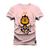 Camiseta T-shirt Unissex Algodão Mokey Paz Rosa