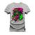 Camiseta T-shirt Unissex Algodão Terror Cinza