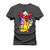 Camiseta T-Shirt Unissex Eestampada Algodão Palhaço Bolado_x000D_ Grafite