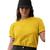 Camiseta T-Shirts Feminina Sem Estampada Amarelo