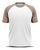 Camiseta Térmica Esportiva Colegial Manga Curta Rash Guard Masculina Feminina Academia Treino Branco Marrom