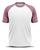 Camiseta Térmica Esportiva Colegial Manga Curta Rash Guard Masculina Feminina Academia Treino Branco Rosa