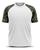 Camiseta Térmica Esportiva Colegial Manga Curta Rash Guard Masculina Feminina Academia Treino Branco Exército