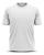 Camiseta Térmica Esportiva Colegial Manga Curta Rash Guard Masculina Feminina Academia Treino Branco Branco