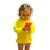 Camiseta Térmica Infantil Proteção Solar Uv50+ Praia Amarelo