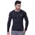 Camiseta Térmica Proteção UV 50+ Camisa Termica Manga longa Segunda Pele LJ Camisa UV Masculina Preto