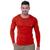 Camiseta Térmica Proteção UV 50+ Camisa Termica Manga longa Segunda Pele LJ Camisa UV Masculina Vermelho