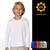 Camiseta Térmica Proteção UV Manga Longa Solar Infantil PLT 351 Branco