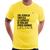 Camiseta The cerveja triplica la capacité di parlare otros idiomas - Foca na Moda Amarelo