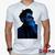 Camiseta The Weeknd 100% Algodão Geeko Branco gola v