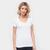 Camiseta Tommy Hilfiger Gola V Feminina Branco