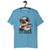 Camiseta Tshirt Masculina - Dog On The Rock Azul turquesa