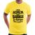 Camiseta Um homem sem barriga é um homem sem história - Foca na Moda Amarelo