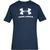 Camiseta Under Armour Masculina Sportstyle Logo Algodão Leve Cinza, Azul