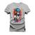 Camiseta Unissex 100% Algodão Estampada Premium Caveira Style Cinza