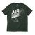 Camiseta Unissex Air Guitar Hero Rock Verde musgo