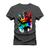 Camiseta Unissex Algodão 100% Algodão Coroa The Colors Grafite