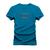 Camiseta Unissex Algodão Estampada Confortável Nascido No Texas Azul