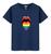 Camiseta Unissex Algodão Premium Lingua Lgbt Parada Gay Azul marinho