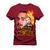Camiseta Unissex Confortável Estampada Premium Post Malone Fire Bordô
