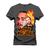 Camiseta Unissex Confortável Estampada Premium Post Malone Fire Grafite