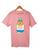 Camiseta Unissex Desenho Hora De Aventura 100% Algodão Rosa