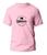 Camiseta Unissex Em Algodão Ultra Confortável E Macia  Rosa