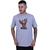 Camiseta Unissex Lilo Stitch Baby Groot Cinza