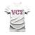 Camiseta Unissex Mácia Confortável Estampada Vcy Texas Branco