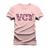 Camiseta Unissex Mácia Confortável Estampada Vcy Texas Rosa