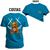 Camiseta Unissex Premium T-shirt Ted Bad Frente Costas Azul