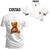 Camiseta Unissex Premium T-shirt Ted Bad Frente Costas Branco