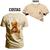 Camiseta Unissex Premium T-shirt Ted Bad Frente Costas Bege