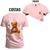 Camiseta Unissex Premium T-shirt Ted Bad Frente Costas Rosa