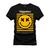 Camiseta Unissex T-Shirt 100% Algodão Estampada Happies Preto