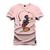 Camiseta Unissex T-Shirt 100% Algodão Estampada Mickeyy Rosa