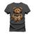 Camiseta Unissex T-Shirt 100% Algodão Estampada Urso De Fone Grafite