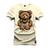 Camiseta Unissex T-Shirt 100% Algodão Estampada Urso De Fone Pérola