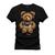 Camiseta Unissex T-Shirt 100% Algodão Estampada Urso De Fone Preto